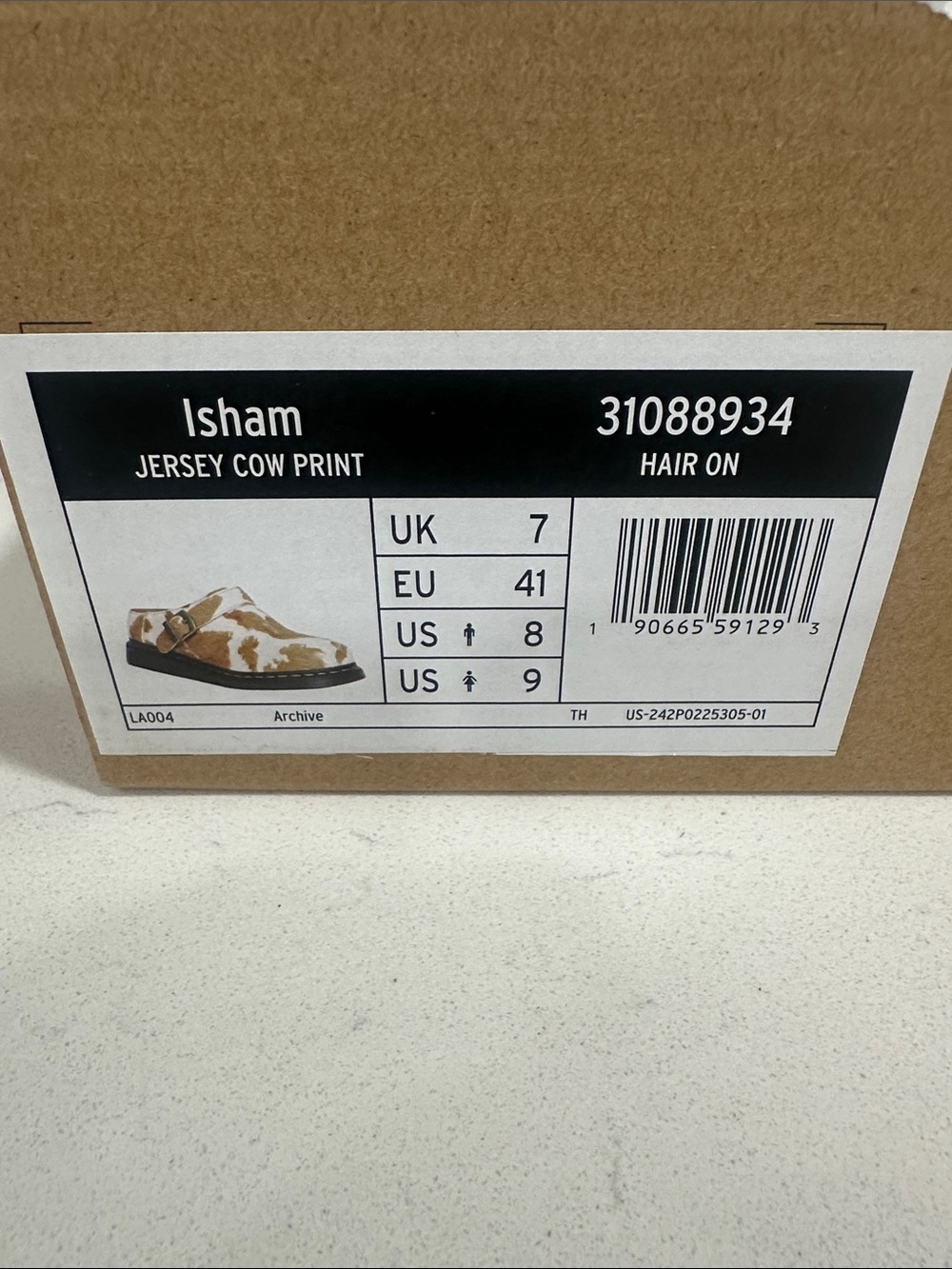 Dr. Martens Isham Jersey Cow Print Slingback Mules Size 9W - Picture 6 of 7